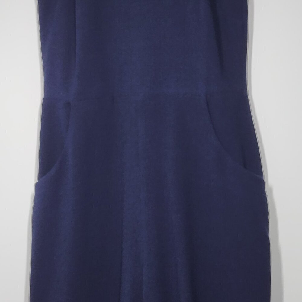 Karl Lagerfeld Paris Navy Blue Sleeveless Jumpsuit Women's Size 6 - Picture 5 of 12